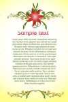 Classic Floral Styled Background with Sample Text